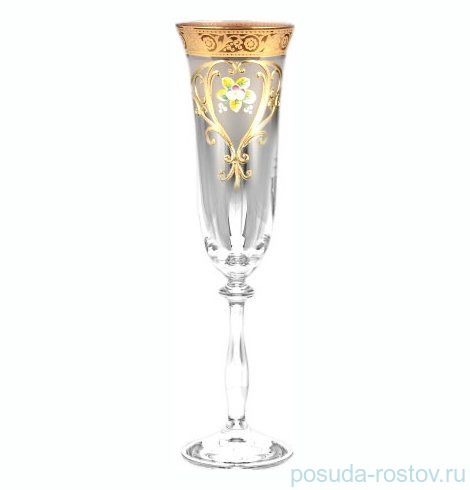 Бокалы для шампанского 190 мл 6 шт "Анжела /Лепка /352" E-V / 099856