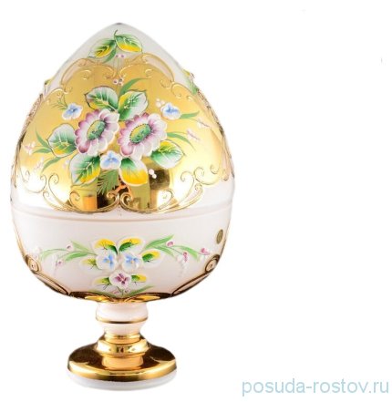 Ваза 24 см с крышкой н/н &quot;Лепка белая&quot; / 086718