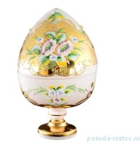 Ваза 24 см с крышкой н/н &quot;Лепка белая&quot; / 086718