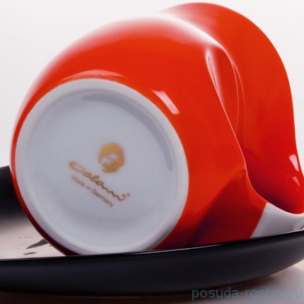 Кофейная пара 230 мл &quot;Colani&quot; красная с чёрным  / 049600