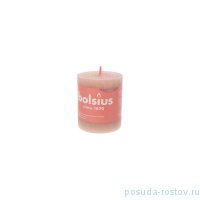 Свеча Рустик 8 х 6,8 см &quot;Туманно-розовая /Bolsius&quot;   / 257262