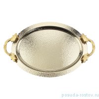 Поднос 50 х 33 см овальный с ручками / 258301