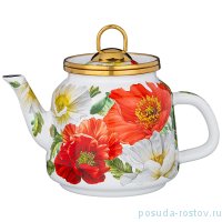 Чайник 1 л эмалированный &quot;Agness /Маки&quot; / 256785