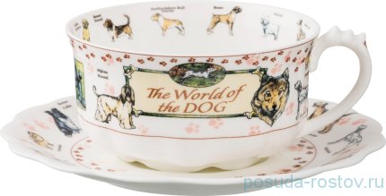 Чайная пара 375 мл 1 шт &quot;The world of the dog&quot; / 189233