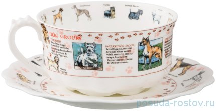 Чайная пара 375 мл 1 шт &quot;The world of the dog&quot; / 189233