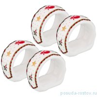 Кольца для салфеток 5 х 3 х 4,5 см 4 шт &quot;Christmas Collection&quot; / 192109