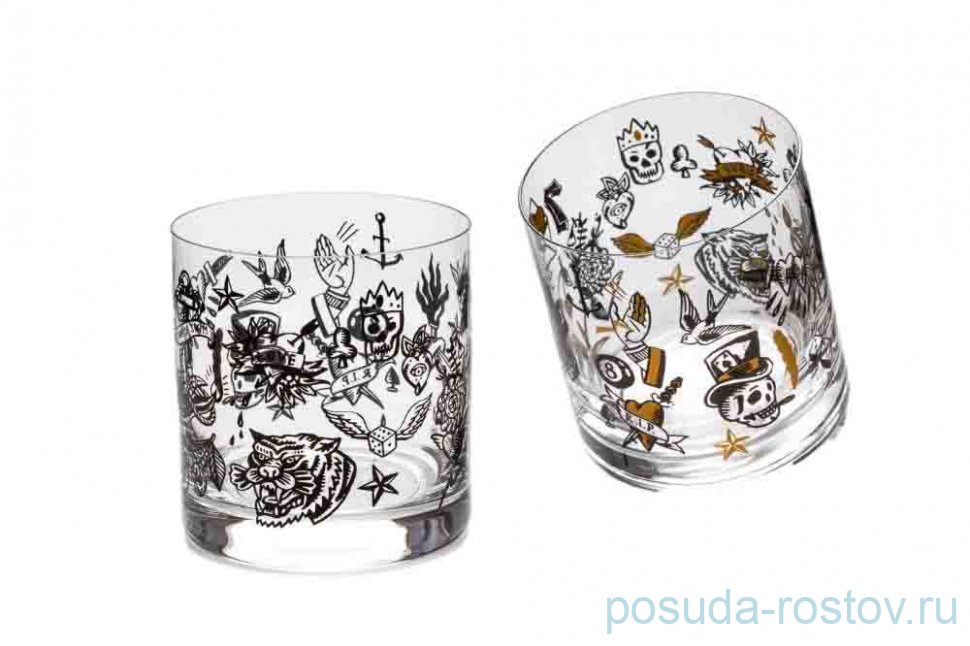 Стаканы для виски 410 мл 2 шт "Барлайн /S1653 /Tattoo" / 313397