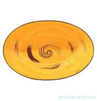 Салатник 25 х 16,5 х 6 см овальный желтый &quot;Spiral&quot; / 327568