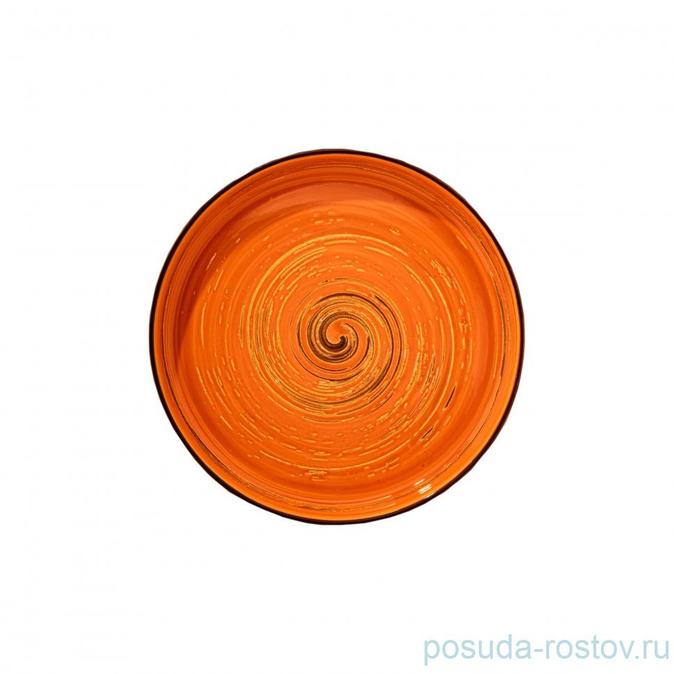Тарелка 23 см оранжевая "Spiral" / 261577