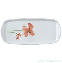 Поднос 35 см прямоугольный &quot;Леон /Красные маки&quot; / 057070