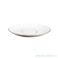 Блюдце 15,7 см 1 шт &quot;Рококо /Две линии золото&quot; / 034751