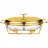 Мармит 2 отсека 2,6 л овальный gold Agness / 336648