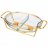 Мармит 2 отсека 2,6 л овальный gold Agness / 336648