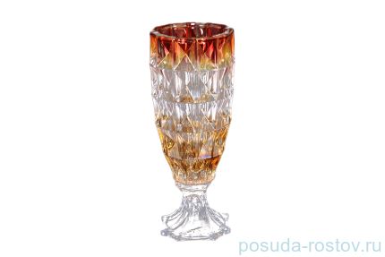 Ваза для цветов 28 см н/н &quot;Диаманд /Пикалино /янтарно-красная&quot; R-G / 124680