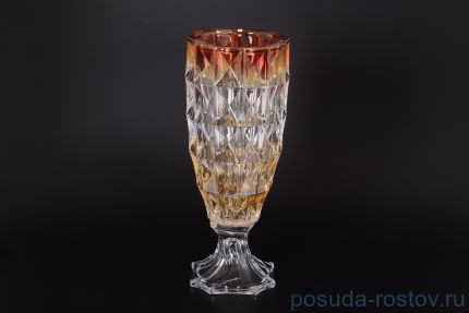 Ваза для цветов 28 см н/н &quot;Диаманд /Пикалино /янтарно-красная&quot; R-G / 124680