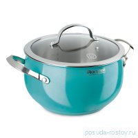 Кастрюля 22 см с крышкой 5,8 л &quot;Turquoisel&quot; / 222095