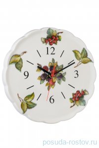 Часы настенные 29,5 см &quot;Artigianato ceramico /Лесные ягоды&quot; / 243595