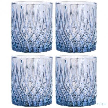 Стаканы для виски 310 мл 4 шт &quot;Diamant blue&quot; / 338237