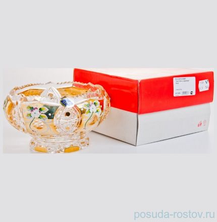 Вазочка 16 см &quot;Хрусталь с золотом&quot; / 043955