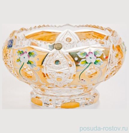 Вазочка 16 см &quot;Хрусталь с золотом&quot; / 043955