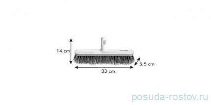 Щётка-насадка для пола жёсткая 33 х 5,5 х 14 см &quot;ProfiMATE&quot;  / 246188