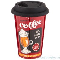 Кружка 400 мл с крышкой &quot;Coffemania&quot; / 263950