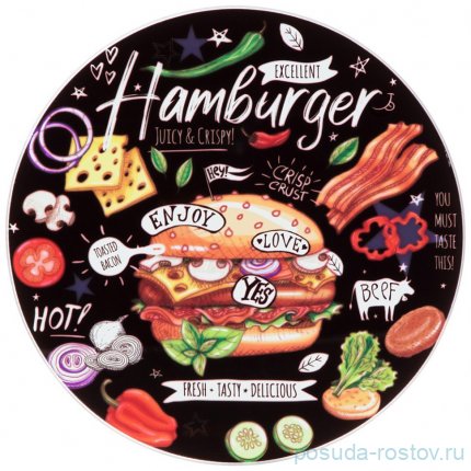 Доска сервировочная 20 см &quot;Buffet /Hamburger&quot; / 289549