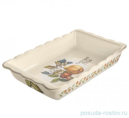 Блюдо для запекания 37 х 21 см прямоугольное &quot;Artigianato ceramico /Груша&quot; / 271480