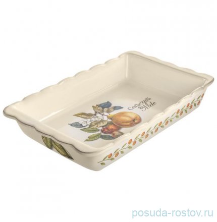 Блюдо для запекания 37 х 21 см прямоугольное &quot;Artigianato ceramico /Груша&quot; / 271480
