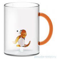 Кружка 420 мл с коричневой ручкой &quot;Собака /Monterey&quot; (подарочная упаковка) / 365279