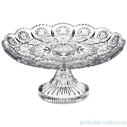 Конфетница 18 х 18 х 9,5 см н/н &quot;Muza Crystal /Резная&quot; / 169713