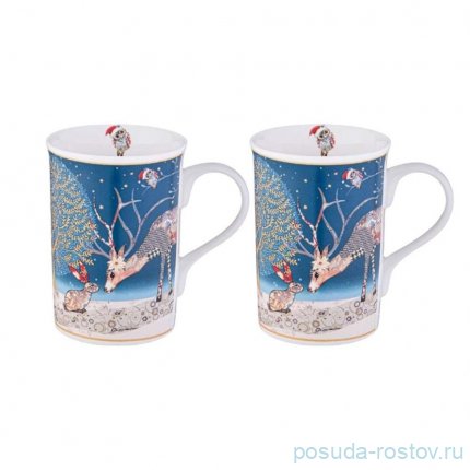 Набор кружек 320 мл 2 шт &quot;Christmas /Печворк&quot; / 355099