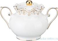 Сахарница 18,5 х 12 х 11 см 500 мл &quot;Лаура /Золото&quot; / 194582