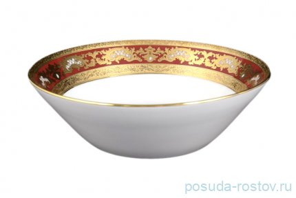 Набор салатников 19 см 6 шт &quot;Констанц /Алена золото 3D&quot; красные / 100285