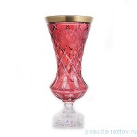 Ваза для цветов 42 см н/н &quot;Роза /Золотой кант /Розовая&quot; / 221581