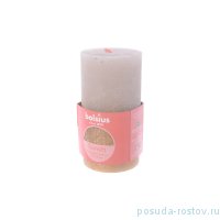 Свеча Рустик 13 х 6,8 см &quot;Christmas world /Песочно-розовая с золотом /Bolsius&quot; / 262576