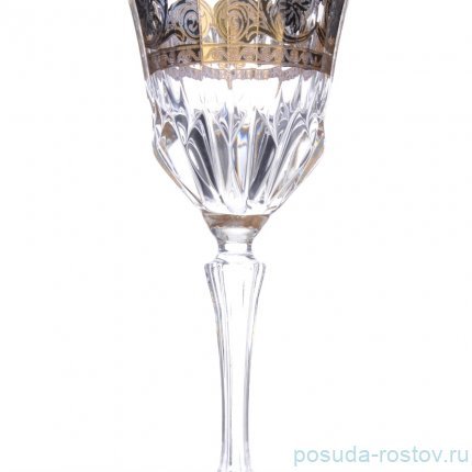 Бокалы для красного вина 280 мл 6 шт &quot;Адажио /Орхидея /Золото&quot; / 273162