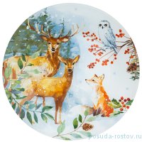 Тарелка 25 см &quot;Зимняя сказка /Звери&quot; / 268465