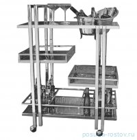 Тележка сервировочная 81 х 50 х 112 см &quot;Hotelware&quot; / 375852