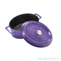 Кастрюля 27 см с крышкой овальная &quot;Lava /Majolica Aubergine&quot; / 336053