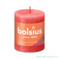 Свеча Рустик 8 х 6,8 см &quot;Shine /Цветущий розовый /Bolsius&quot; (время горения 35 ч) / 278283