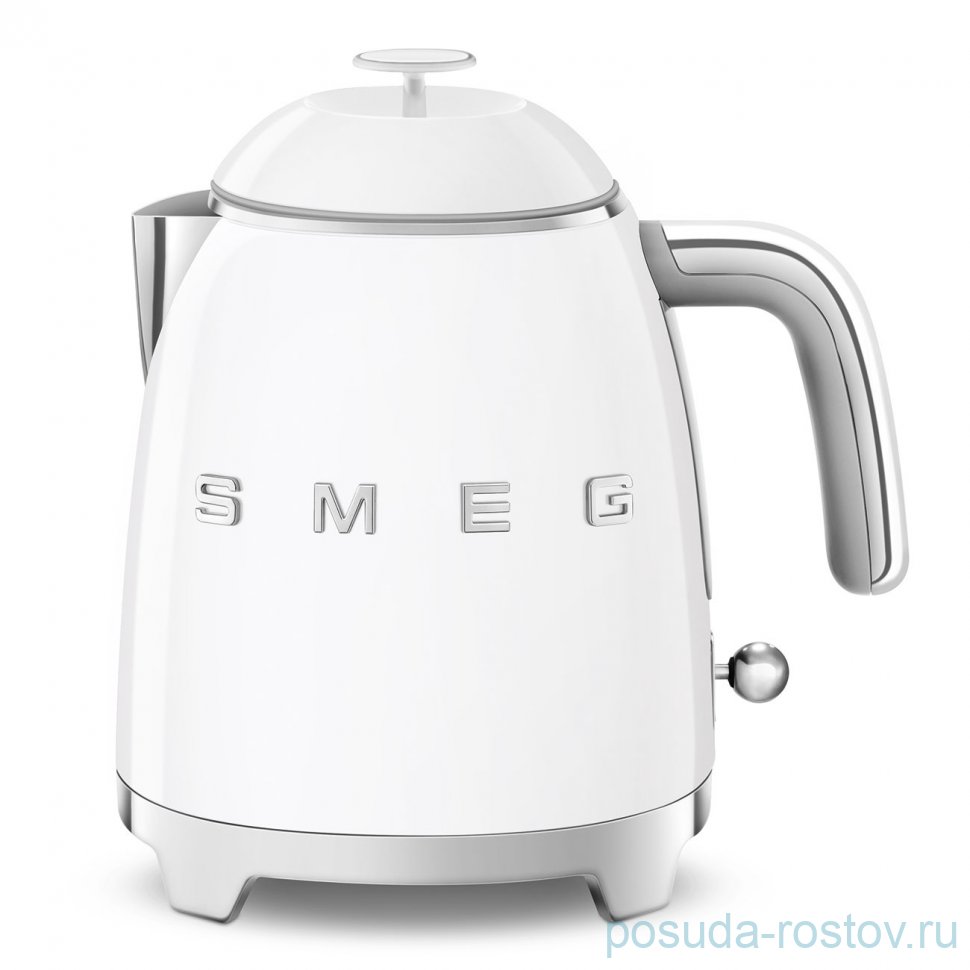 Чайник электрический 800 мл мини 1400 Вт белый "Smeg"  / 251743