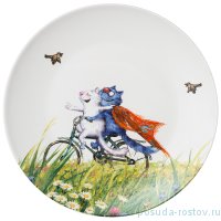 Тарелка 20,5 см 1 шт &quot;Синие коты /Русское поле&quot; / 250812