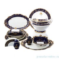 Столовый сервиз на 6 персон 26 предметов (без супника) &quot;Royal Classic /Золотые розы /Кобальт&quot; / 150181