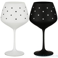 Бокалы для красного вина 650 мл 2 шт &quot;Lovely dots&quot; / 211201