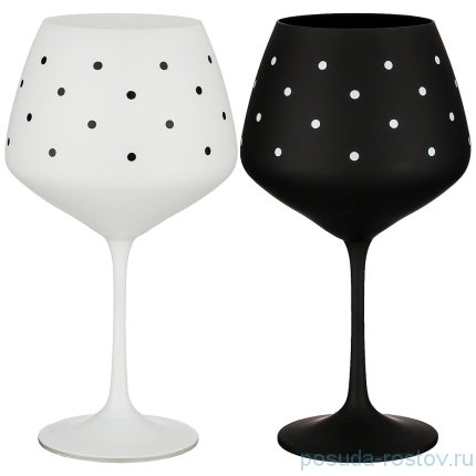 Бокалы для красного вина 650 мл 2 шт &quot;Lovely dots&quot; / 211201
