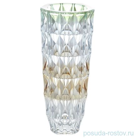 Ваза для цветов 33 см &quot;Диаманд /янтарно-зеленая&quot; R-G / 131670