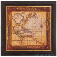 Ключница 30 х 30 см /рамка венге с золотом / 296937