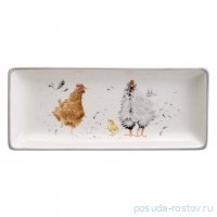Блюдо 28 х 12 х 3 см прямоугольное &quot;Funny hens&quot; / 368017