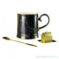 Кружка 360 мл с ложкой и фильтром &quot;Рак&quot; (подарочная упаковка) / 357821